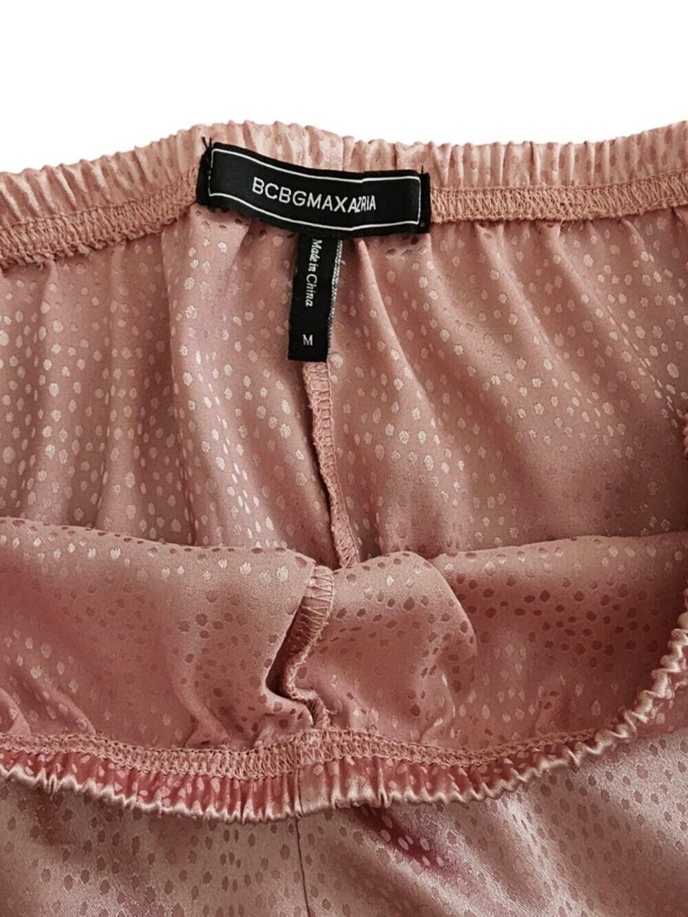 BCBGMaxAzria Satin Lace Cami & Shorts Set in Dusty Rose - Picture 12 of 15